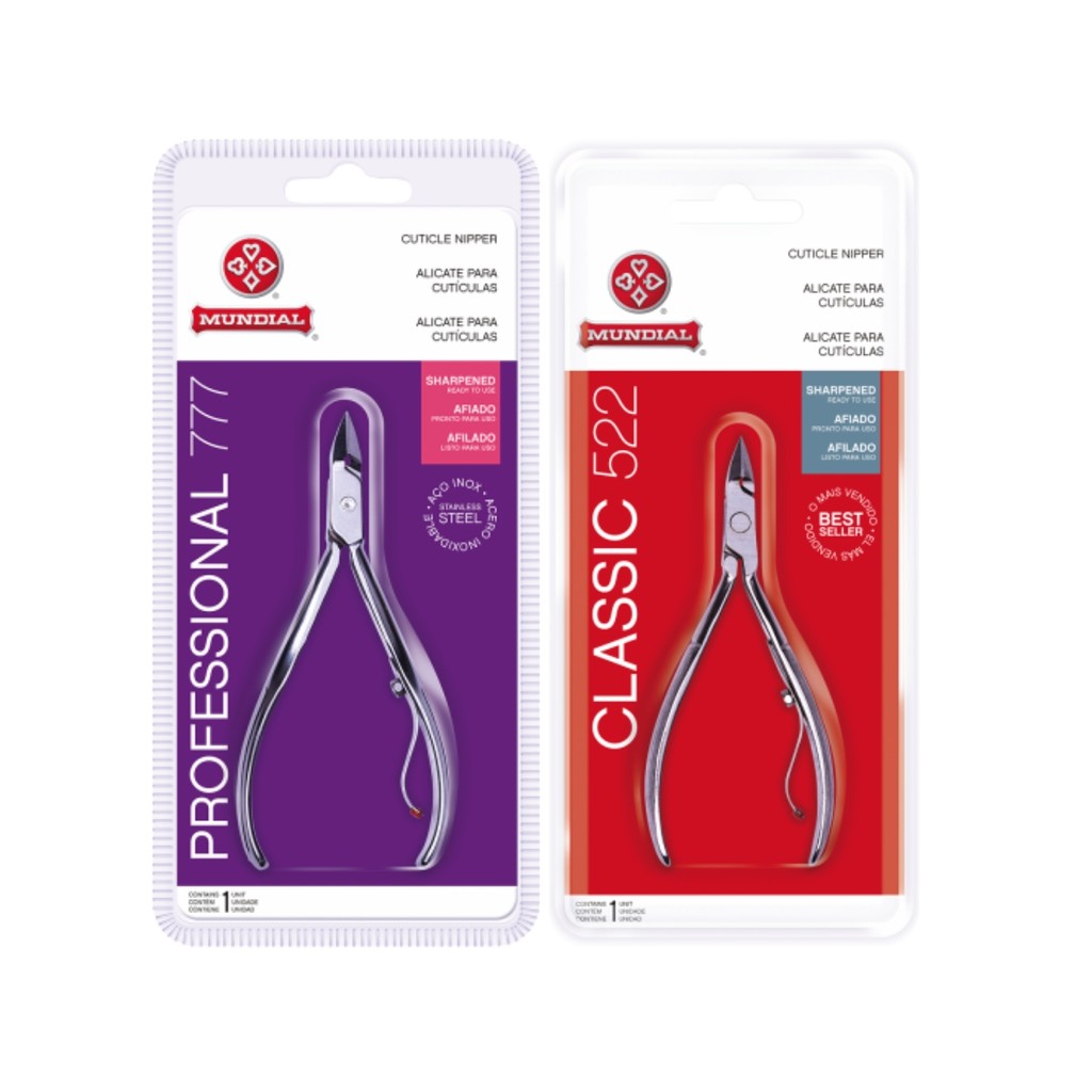 Kit 2 Alicate Cutícula 777 522 Profissional Unha Aço Mundial em Oferta na Shopee