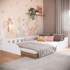 Cama Infantil Montessoriana Casal Summer Art in Móveis