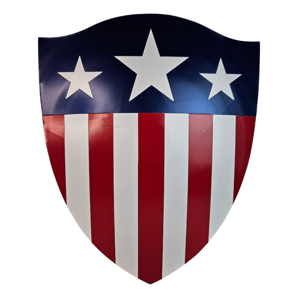 Escudo Capitão América Primeiro Vingador Decorativo Em Metal
