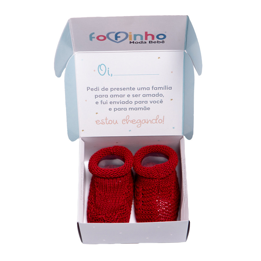 Sapatinho Fofinho em Tricô em Oferta na Shopee