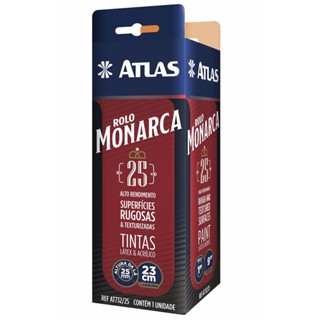 Rolo Monarca De Pintura Lã Sintética 25mm Atlas em Oferta na Shopee