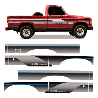 Faixa C20 Deluxe 1995 1996 Adesivo Prata/Azul Cabine Simples em Oferta na Shopee