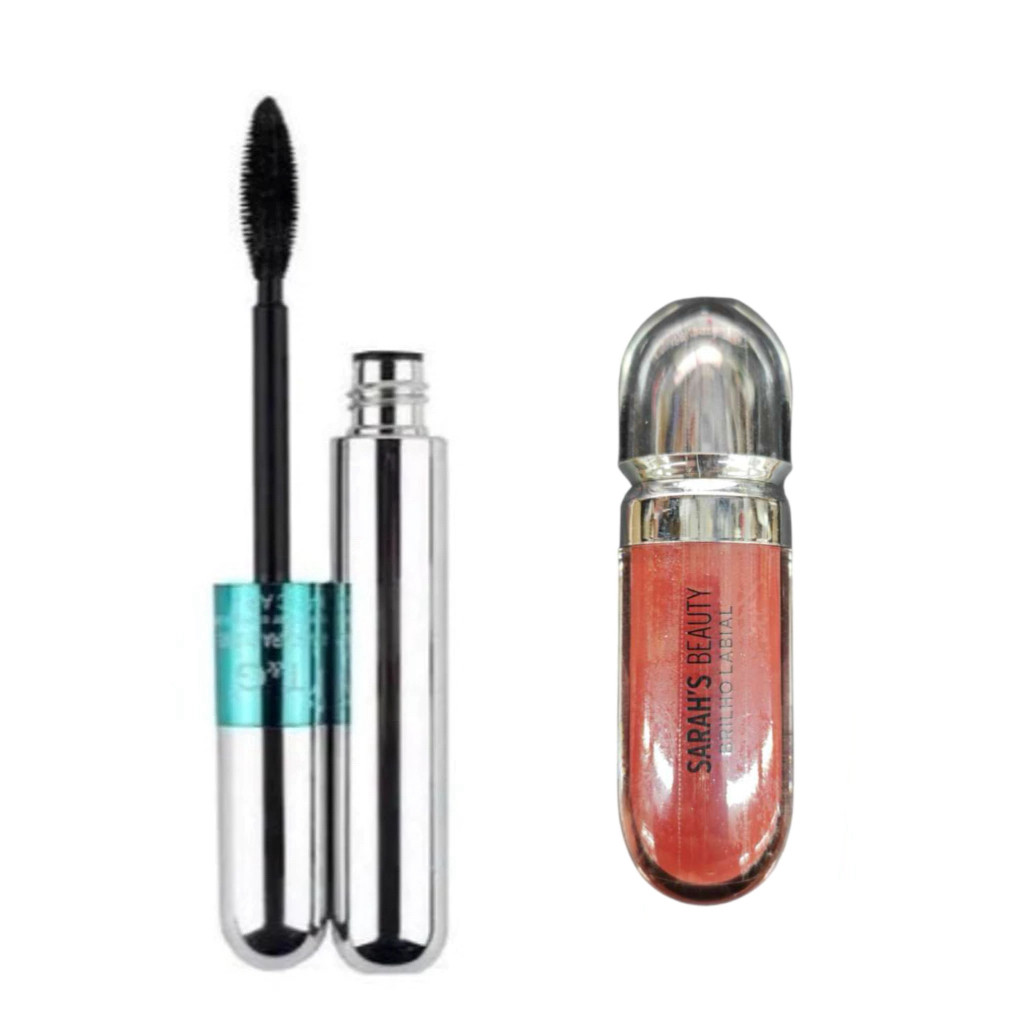 KIT Máscara 2 Em 1 Para Cílios A Prova D'água Tango + Sarahs Beauty Lip Glos Brilho Recommend