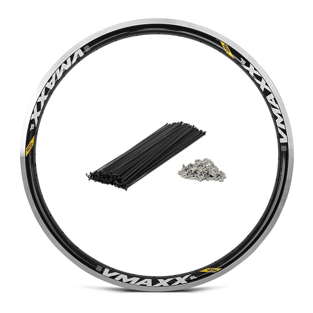 Aro 26" Bike Vzan Vmaxx DH ou SL Freio V-Brake 36 Furos Com Raios em Oferta na Shopee