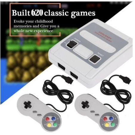 Video Game Classic Super Nintendo Mini SNES Com 2 Controles 8 Bits 620 Jogos Original Envio Imediato