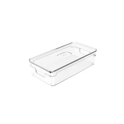 Organizador de armários com tampa Ou 2,8L Linha Clear