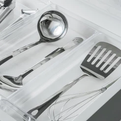 Organizador de gavetas Ou 37,5 x 30 x 5,6 Linha Clear