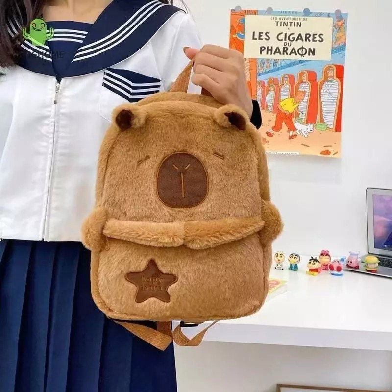 Mochila Capivara Bolsa Infantil Fofa Juvenil Para Passeio,Escolar