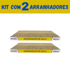 2 Arranhador Para Gato Papelão Brinquedo Prático Anti Estresse furacaopet