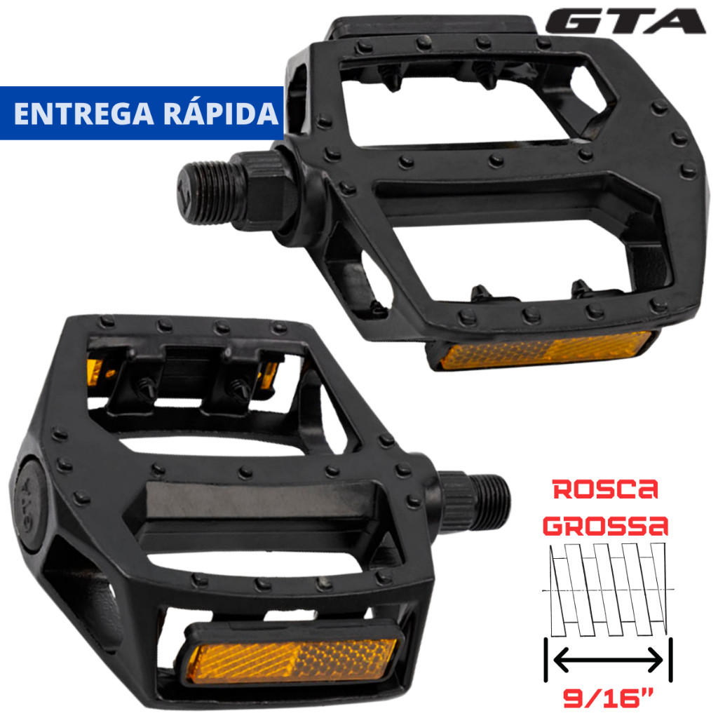 Par Pedal Alumínio Plataforma Bike Rosca Grossa 9/16 Esfera em Oferta na Shopee