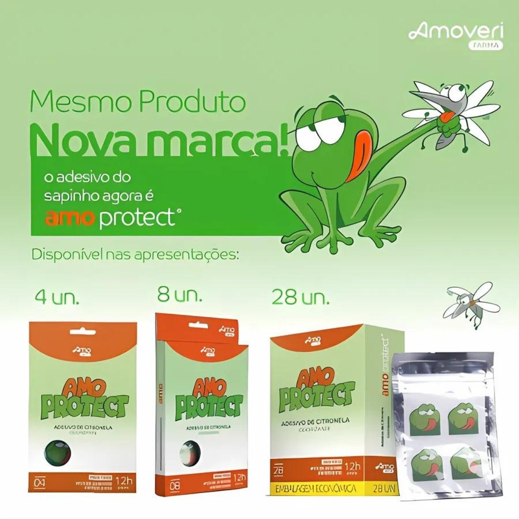 Repelente Adesivo Infantil Natural Sai Mosquito Amo Protect Post Picada