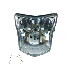 Bloco Óptico Acrilico Farol Lampada Led H4 NXR Bros 150 2013 a 2015 NXR Bros 160 2015 a 2024