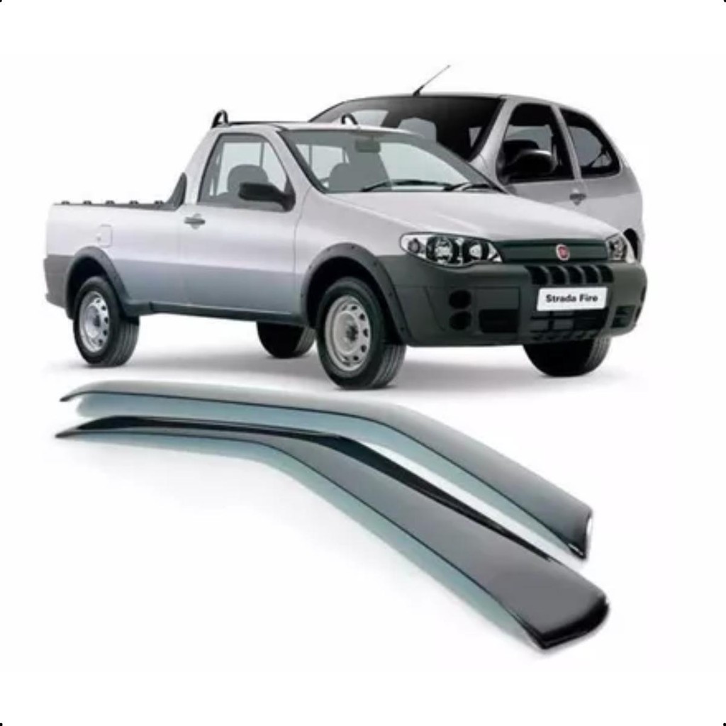 Calha de Chuva Fume TG Poli Fiat Strada 2 e 3 P 1996-2020