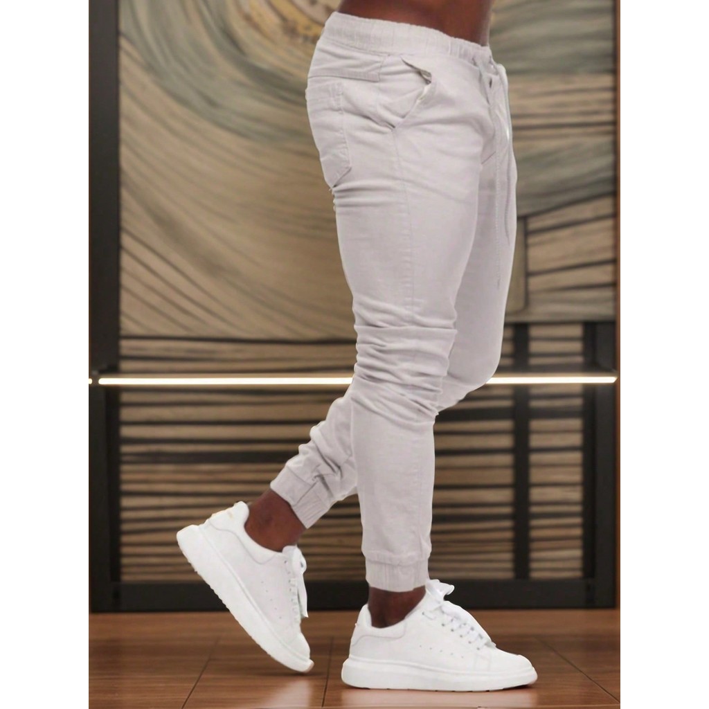 Calças Jogger Masculina com punho calça sarja e e jeans Varias cores Premium qualidade moda homem Estiloso