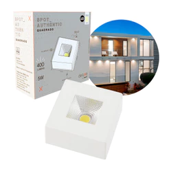 Spot Led Authentic Beiral de teto 5w 4000k Branco Neutro 7.5cm Bivolt Quadrado Branco Cod: 907010878 Deluxe By Avant