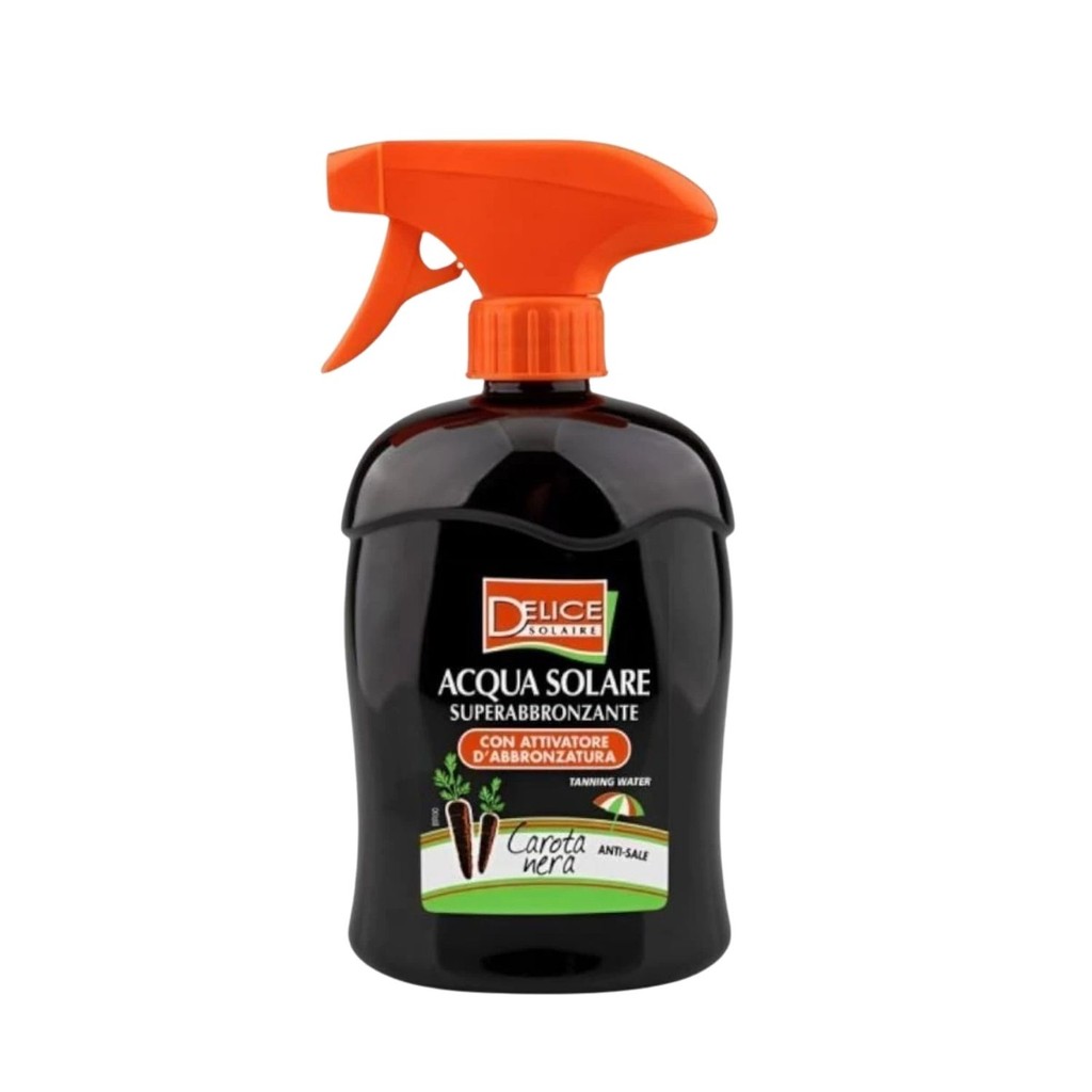 Água Bronzeadora Acqua Solare Delice Solaire Bronzeador Carota Nera - 500ml em Oferta na Shopee