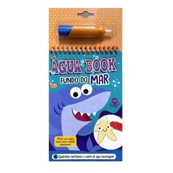 Livro De Colorir Infantil Água Book Fundo Do Mar Pinta Fácil