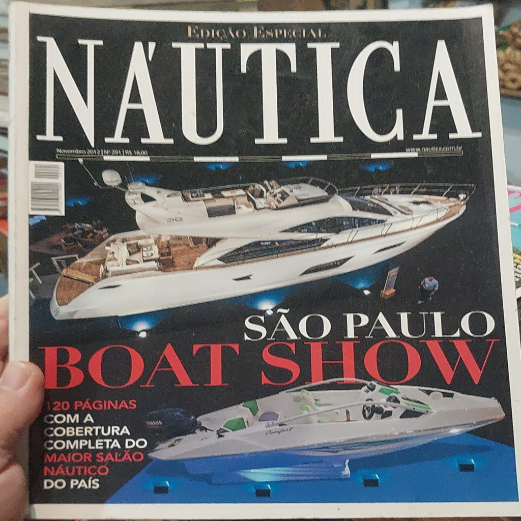 SÃO PAULO BOAT SHOW - NÁUTICA EDIÇÃO ESPECIAL Nº 291 autor REVISTA NÁUTICA