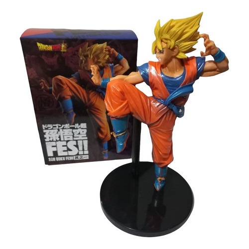 Boneco Goku Super Saiyan Action Figure Dragão Ball Super