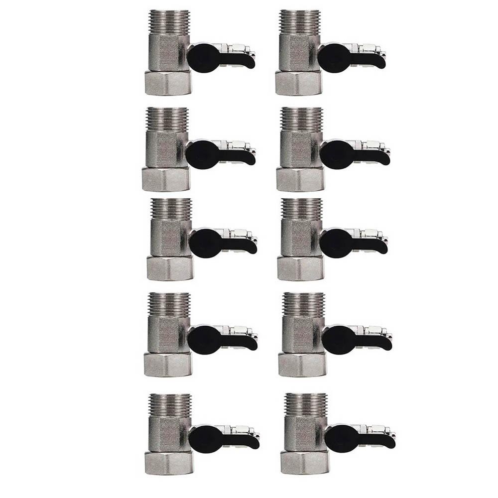 Kit 10 Adaptador/Conector Oxygen de Metal de 1/2" com saída de 1/4