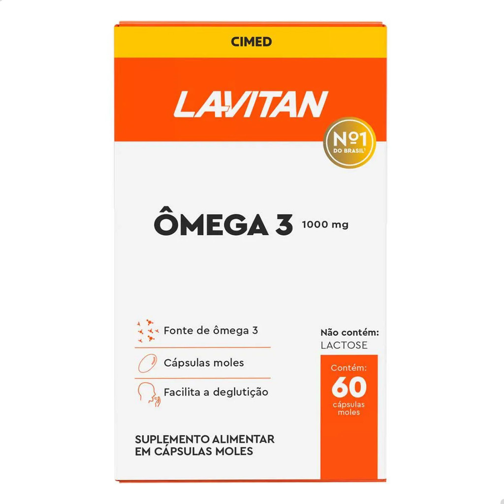 Lavitan Ômega 3 1000 mg - 120 Cápsulas Gel