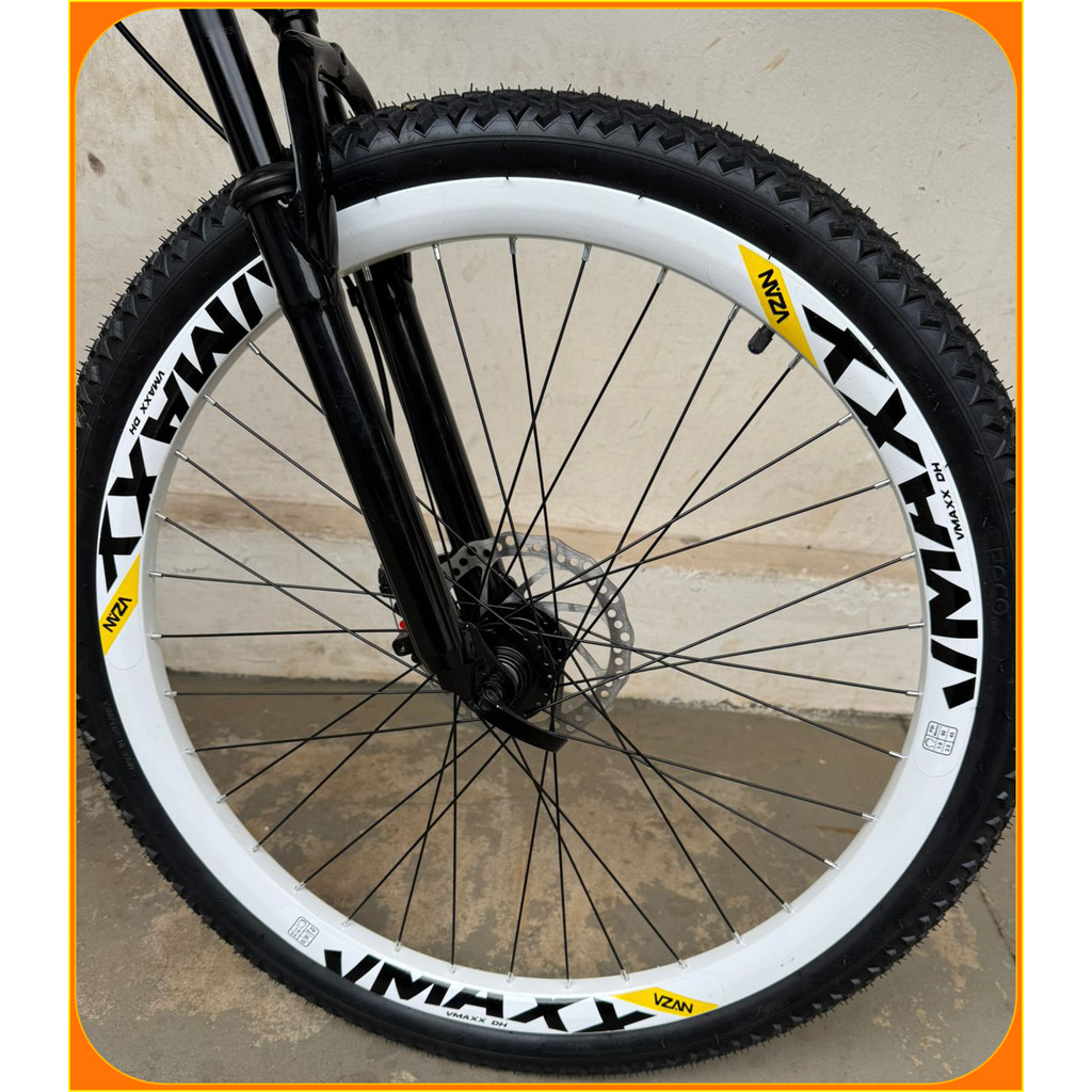 Sticker Aro Vmaxx Adesivo Decorativo Roda e Similar vikingx Mtb Aro 26 e 29 Com Freio a Disco e Vbrake