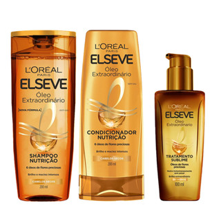 KIT ELSEVE SHAMPOO + CONDICIONADOR + ÓLEO EXTRAORDINÁRIO em Oferta na Shopee