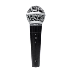 Microfone com Fio 3 Metros Dinâmico LS-50 Leson 2AM002283 Palestra Aula Escola Show Teatro Karaoke