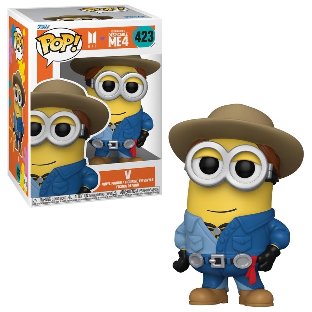 Boneco Funko Pop! Rocks BTS x Meu Malvado Favorito 4 - V em Oferta na Shopee