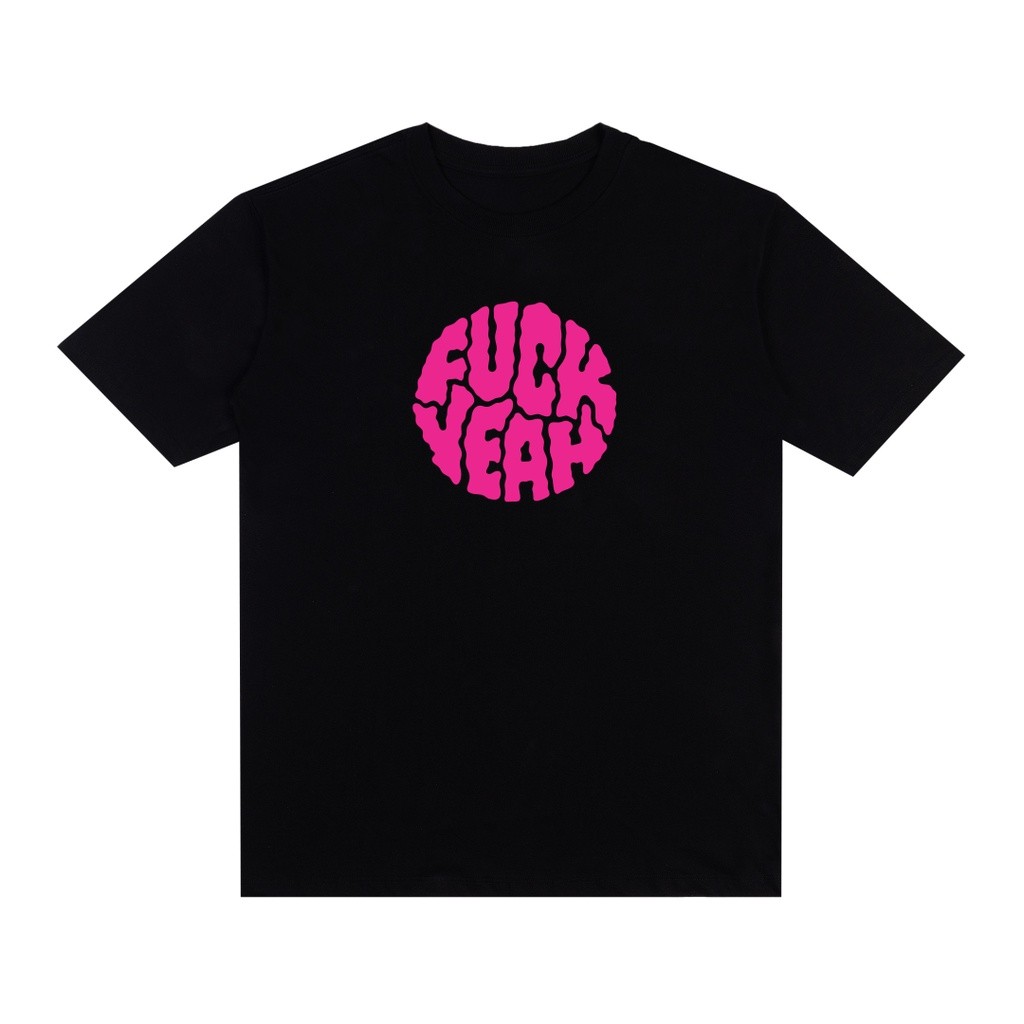 Camiseta Streetwear Fuck Yeah Estampada Camiseta Oversized Algodão