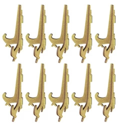 Kit 10 Suporte Apoio de MDF Cru para Pratos e Quadros