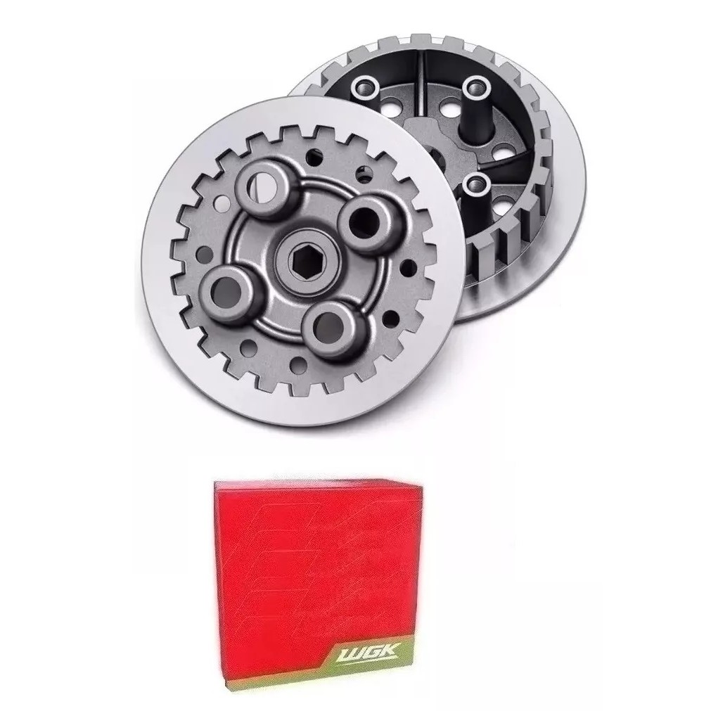Kit Cubo Platô Da Embreagem Yamaha Ybr Xtz Factor 125 Até 2010 2011 2012 2013 2014 2015 Wgk