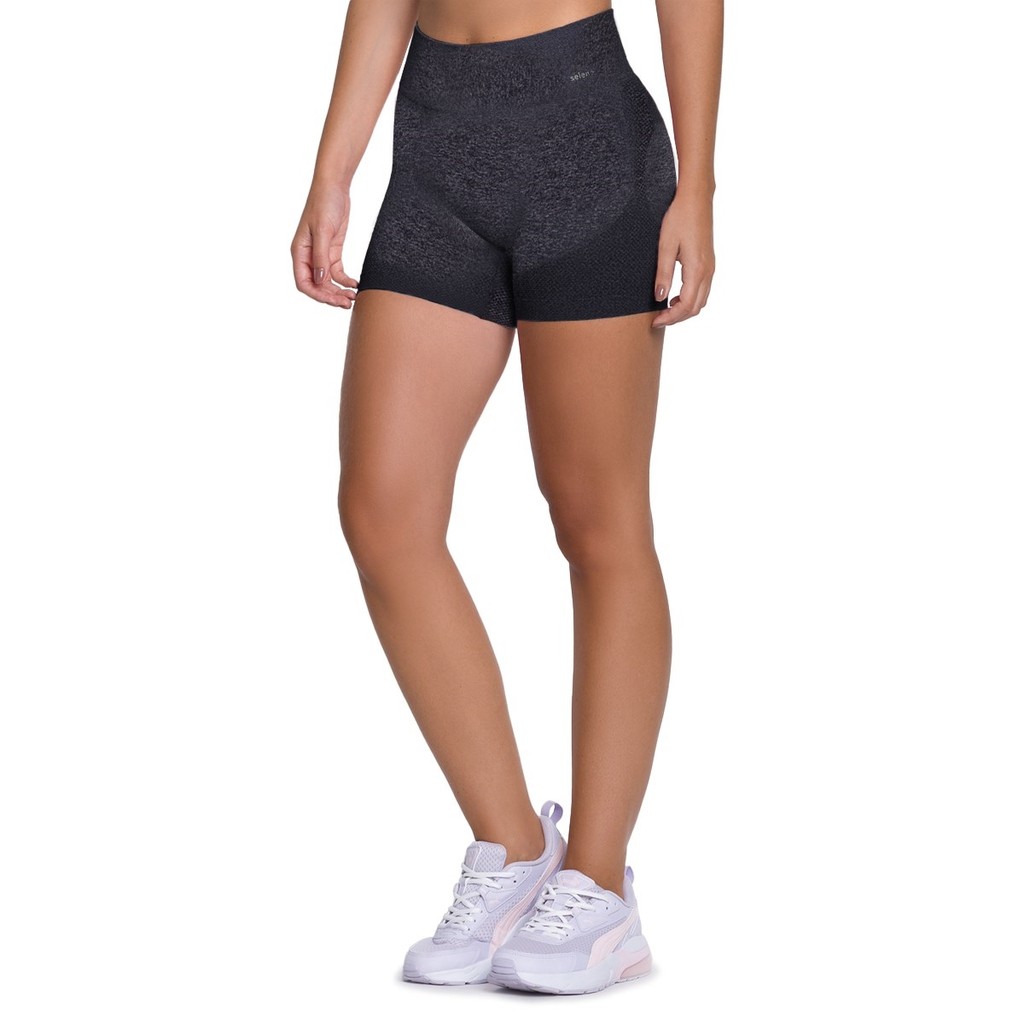 Shorts Legging Selene Feminino Sem Costura Fitness Push Up em Oferta na Shopee