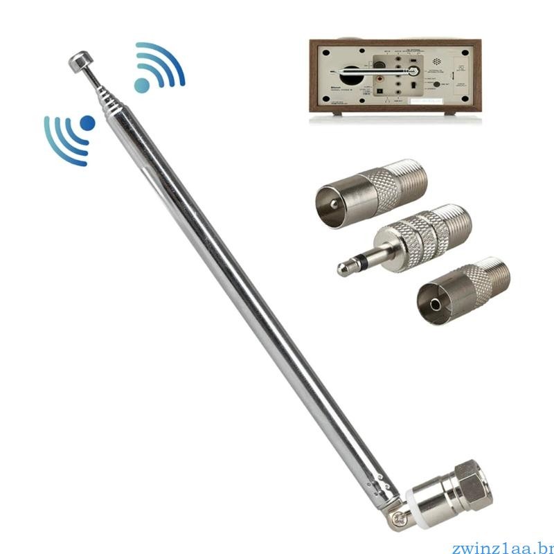 zwinz1aa F Tipo Antena FM Receptor Interno Substituição Telescópica em Oferta na Shopee