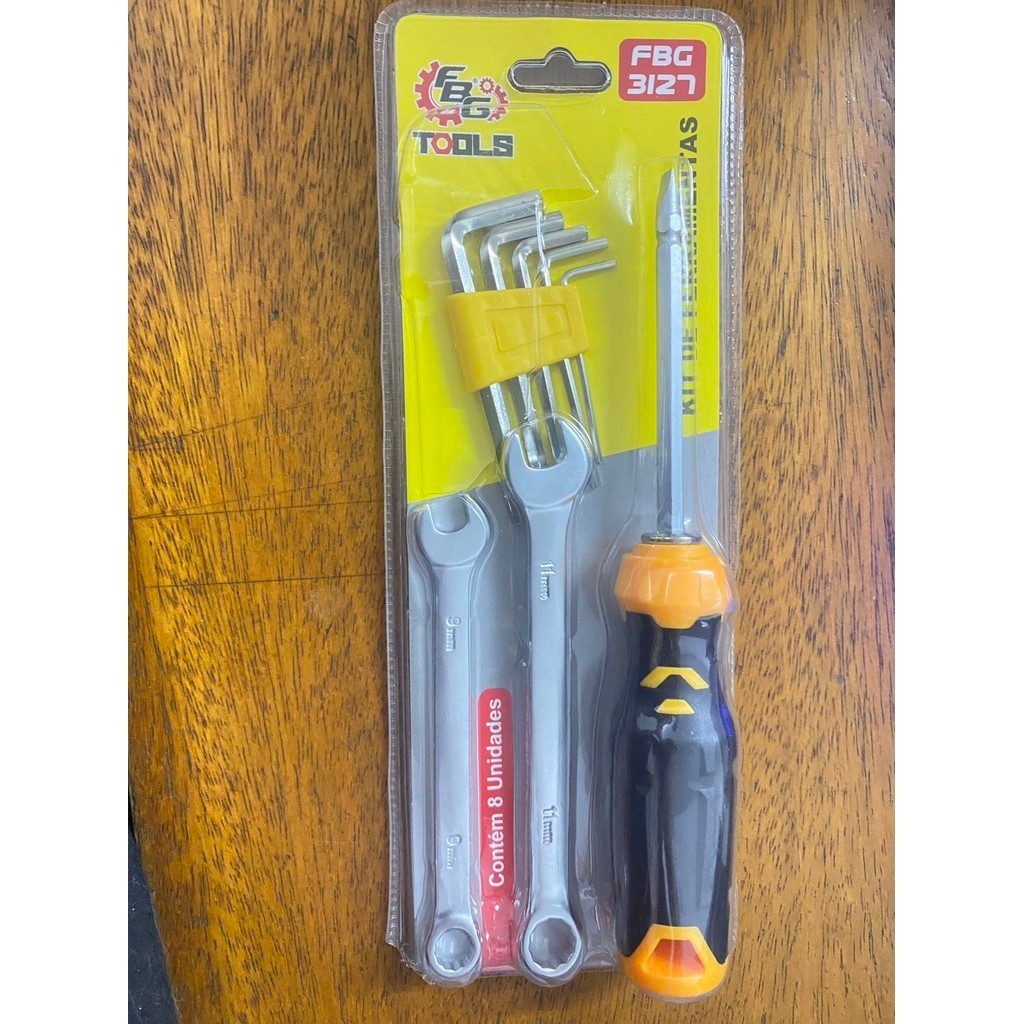 Kit 8 Ferramentas Conserto Chave de Fenda Boca Allen 3127