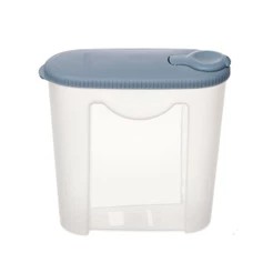 Porta Sabão com Dosador Plástico Azul/Transparente 1kg Hydrus Sanremo