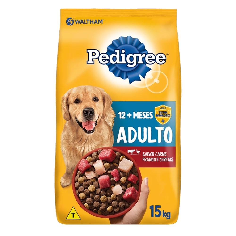 Ração Pedigree Adulto Carne/Framgo 15kg