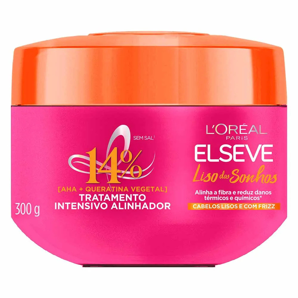 MÁSCARA ELSEVE LISO DOS SONHOS INTENSIVO ALINHADOR 300G - Beauty