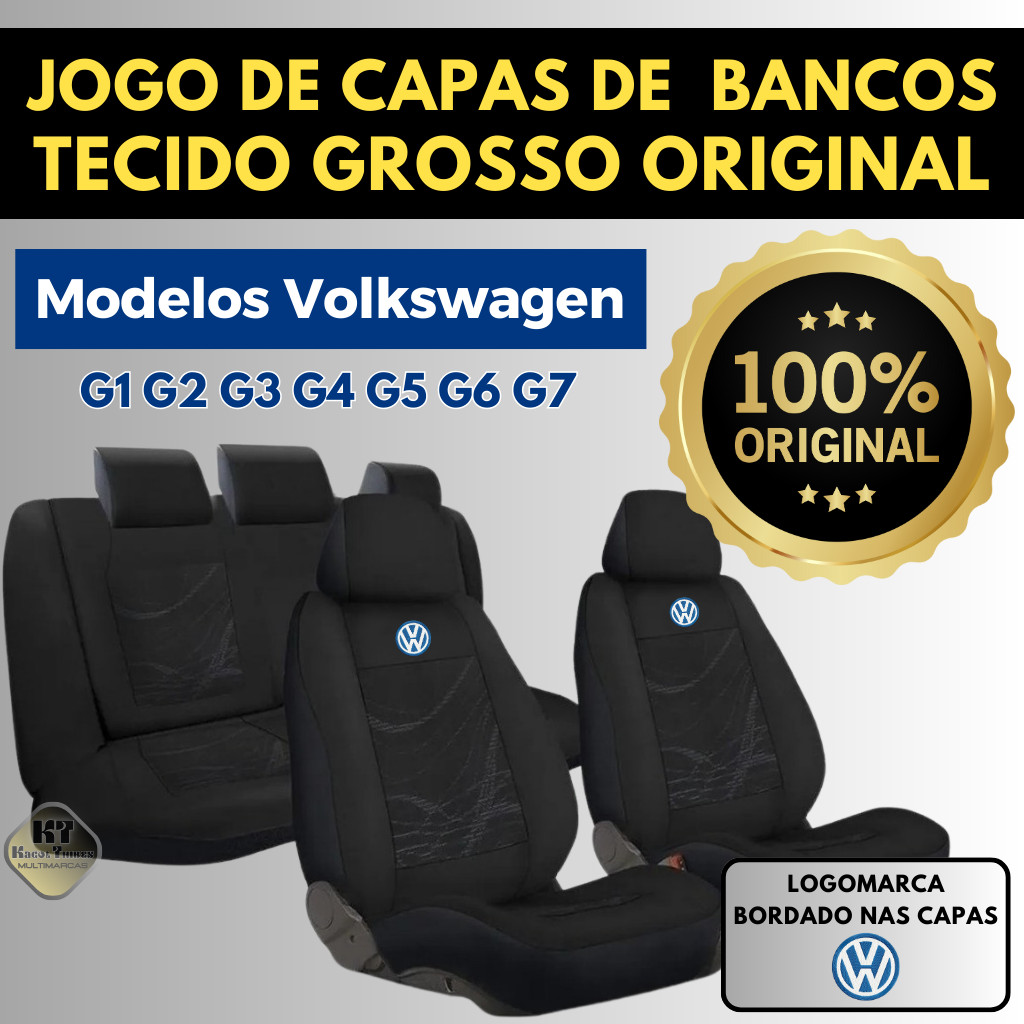 Capa Para Banco De Veículo Tecido Grosso Original Banco Automotivo Carro VW Volkswagen Gol G1 G2 G3 G4 G5 G6 G7