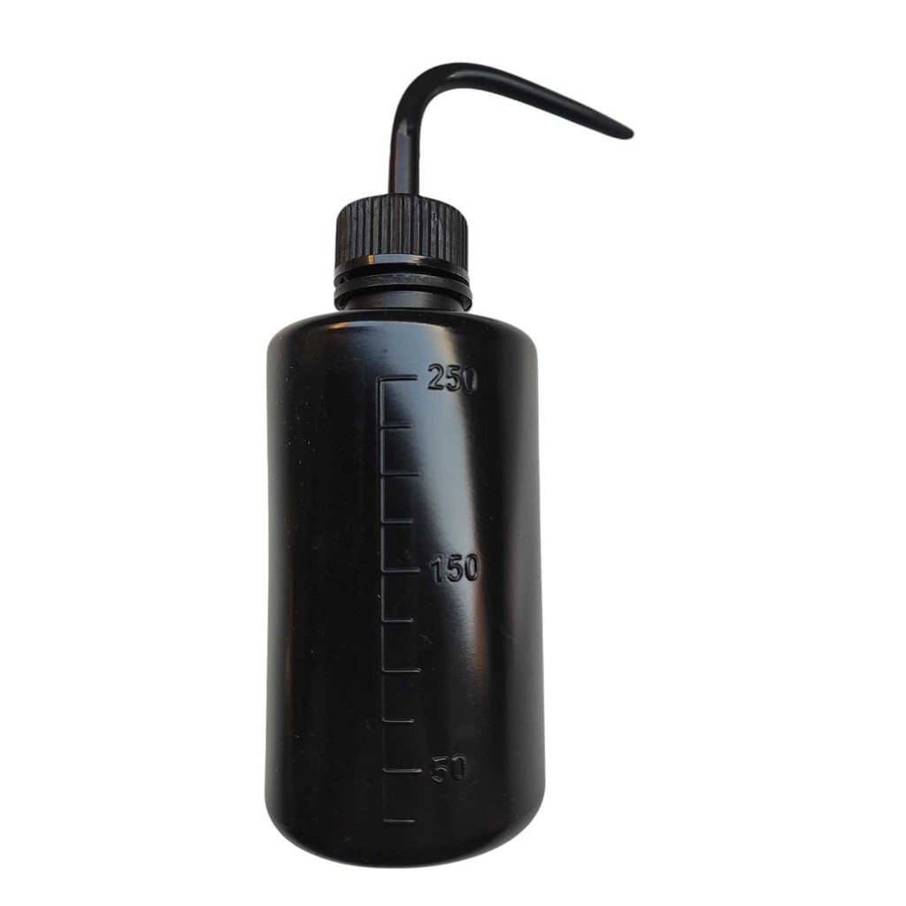 1 Frasco Dosador Pisseta Graduada Limpeza De Cílios 250ml Preta