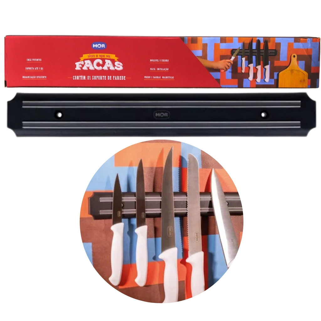 Suporte Magnético De Parede Para Utensílios Até 5kg Mor em Oferta na Shopee