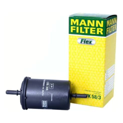 Filtro Combustível WK58/3 GOL POLO VIRTUS C3 206 HB20 SAVEIRO MARCH CLIO Gasolina / Flex - (Mann WK58/3)