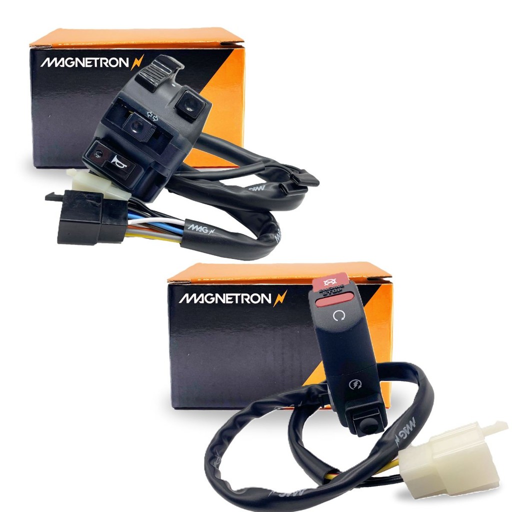 Chave de Luz + Punho de Partida Nxr 150 Bros Es 2003-2005 Magnetron em Oferta na Shopee