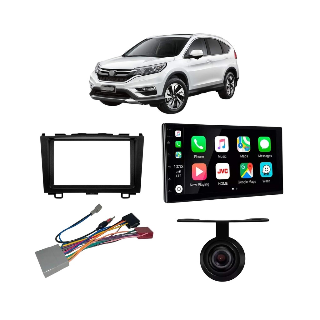 Kit Honda CRV 2009/2011 Multimidia 7" 2+32GB + Câmera de Ré + Moldura + Kit Chicote e Antena em Oferta na Shopee