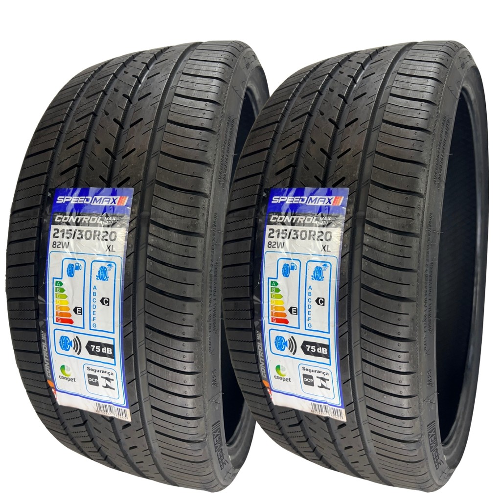 KIT 02 PNEUS 215/30R20 82W SPEEDMAX CONTROLMAX CP12 XL ARO 20 GOLF PERFIL BAIXO CARROS REBAIXADOS — imagem 2 de 2