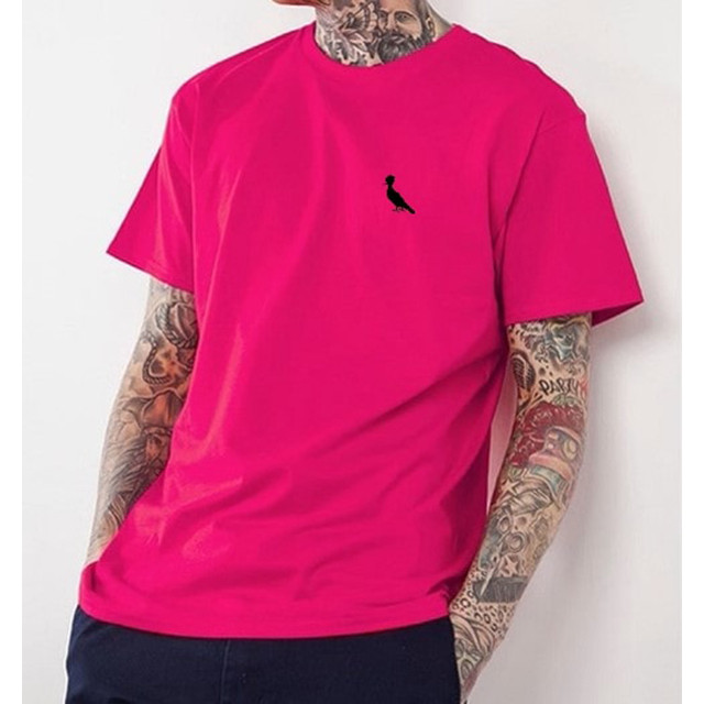 Camiseta Masculino 100% Algodão Manga Curta Para Adulto 2023 em Oferta na Shopee