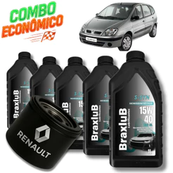 KIT REVISÃO 15W40 + FILTRO (SCENIC 1.6 16v)