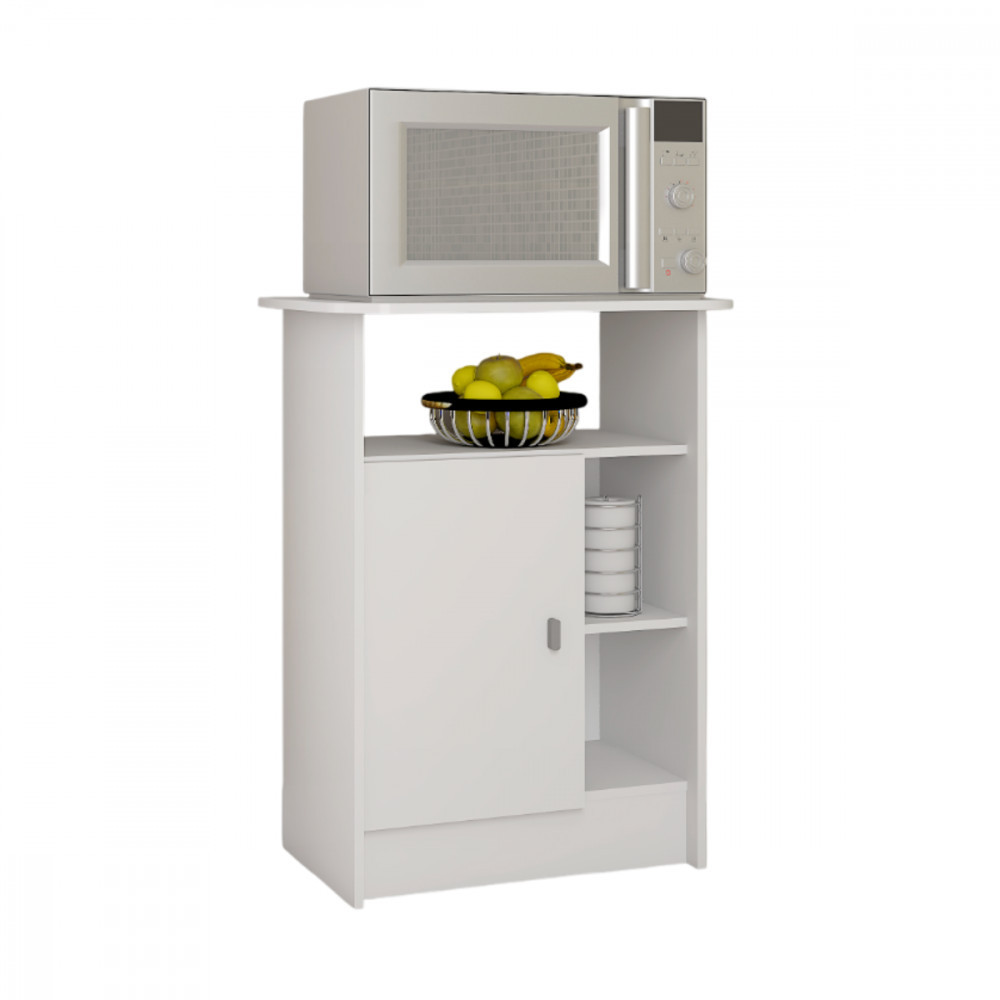 Balcão Multiuso Gramado 1 Porta Branco Atualle em Oferta na Shopee