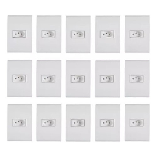 KIT 15 CJ 4X2 1 TOMADA 10A  TRAMONTINA LIZ em Oferta na Shopee