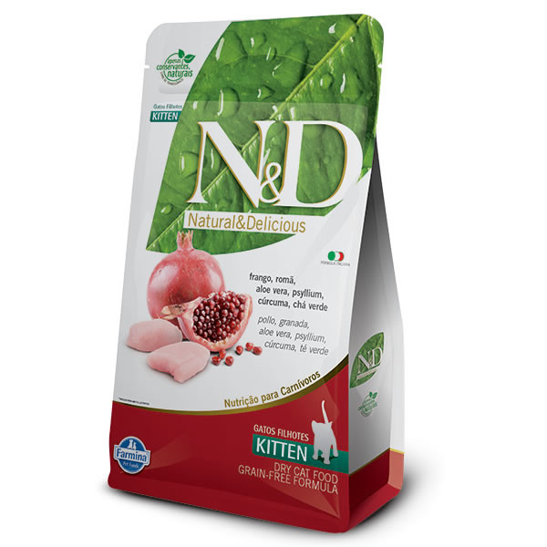 Ração N&D Prime Feline Kitten Frango/Romã 400g | Alimento para Gatinhos
